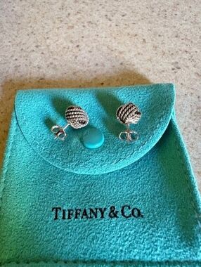 Tiffany & Co. Somerset Knot Earrings - Authentic Vintage with Original Pouch